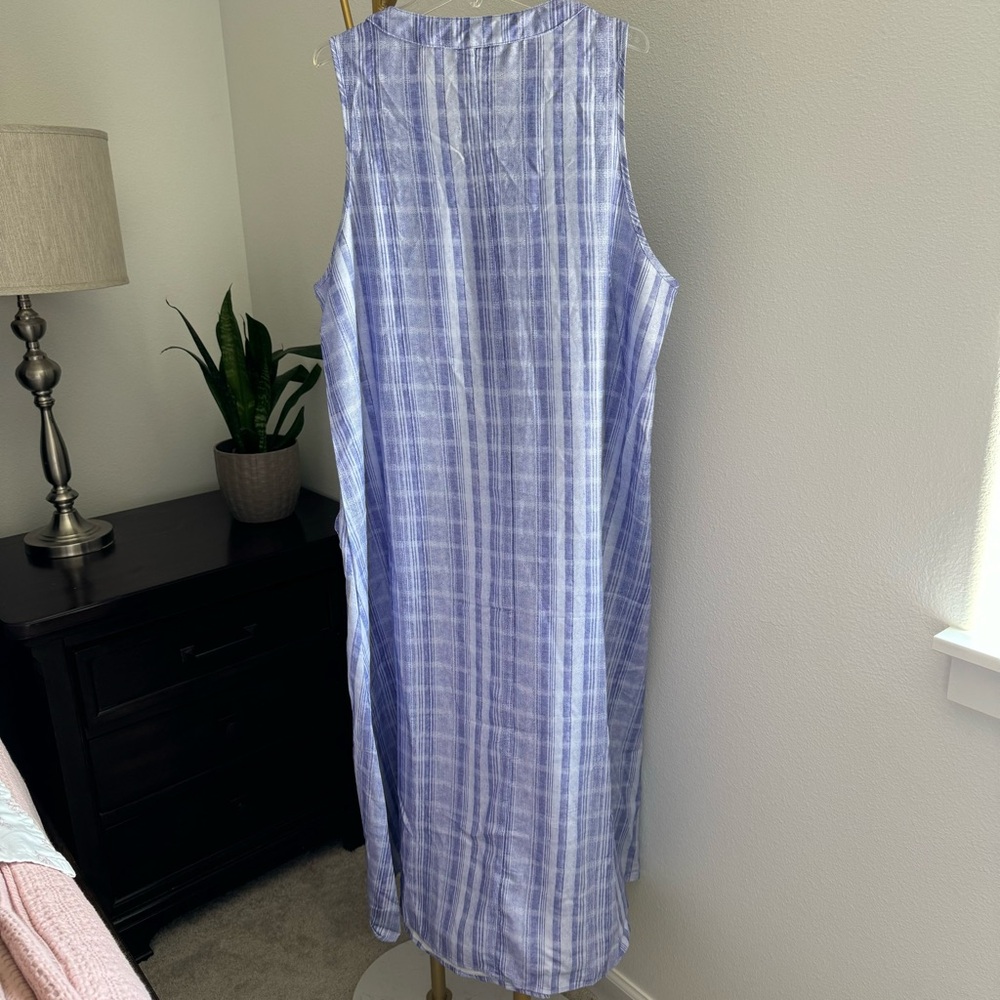 MISSLOOK Plaid Midi / Maxi Dress - XXL - Blue - Picture 7 of 10